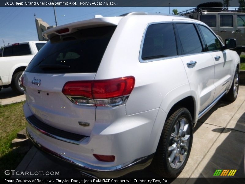 Ivory 3-Coat / Black 2016 Jeep Grand Cherokee Summit 4x4