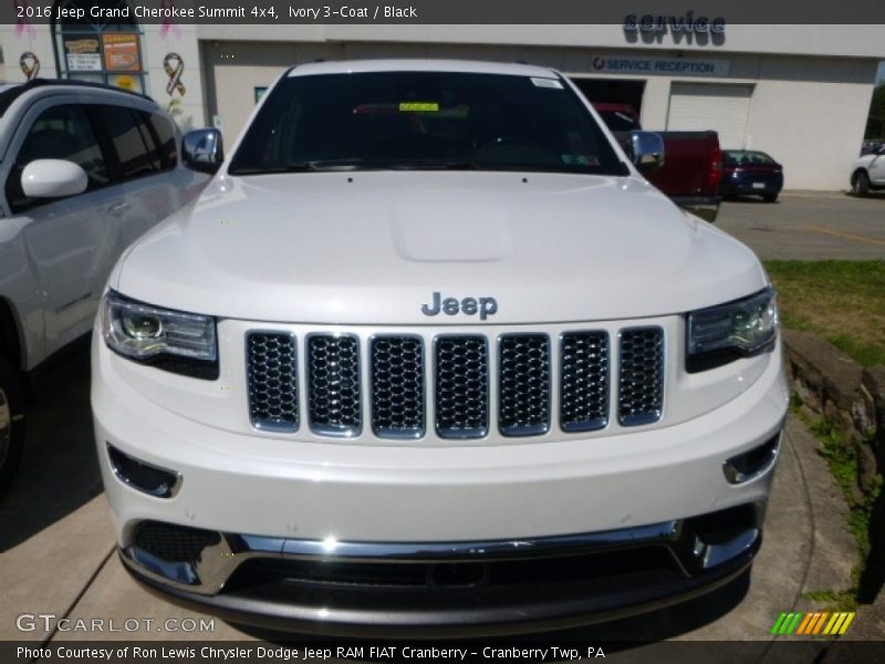 Ivory 3-Coat / Black 2016 Jeep Grand Cherokee Summit 4x4