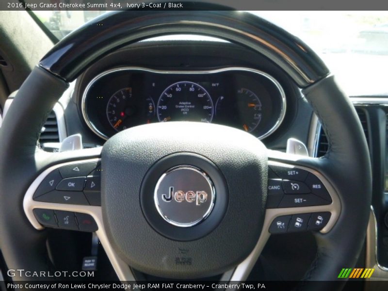 Ivory 3-Coat / Black 2016 Jeep Grand Cherokee Summit 4x4
