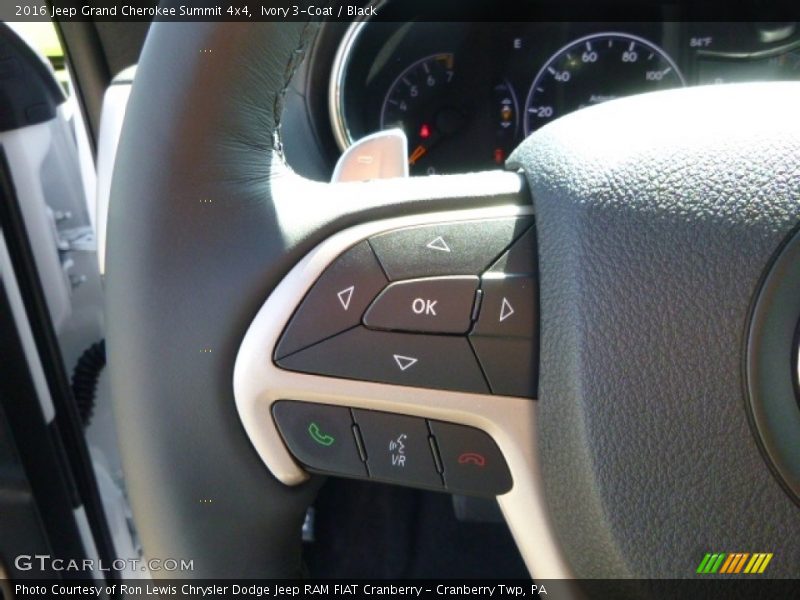 Ivory 3-Coat / Black 2016 Jeep Grand Cherokee Summit 4x4
