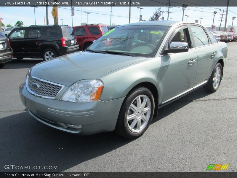 Titanium Green Metallic / Pebble Beige 2006 Ford Five Hundred Limited AWD