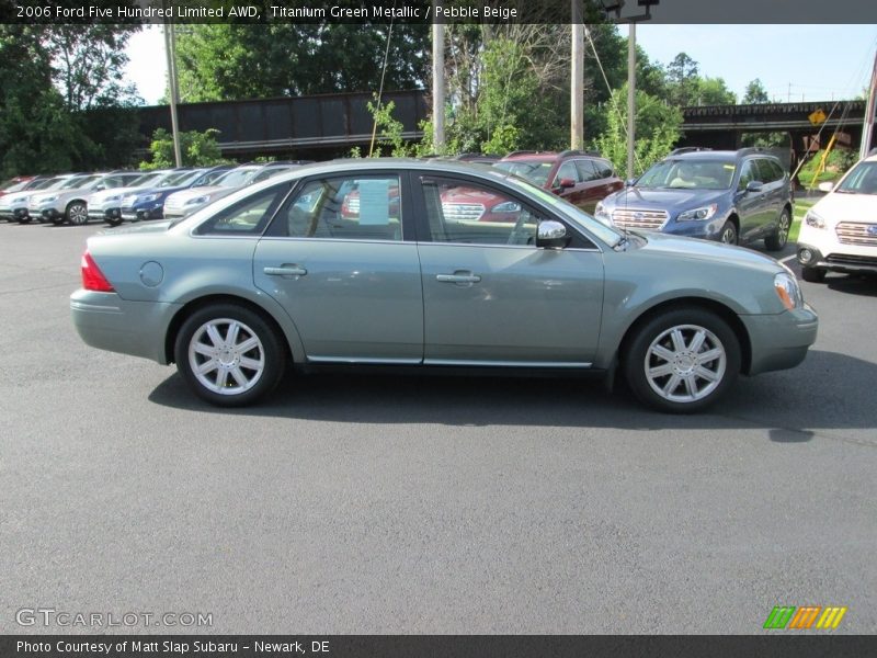 Titanium Green Metallic / Pebble Beige 2006 Ford Five Hundred Limited AWD