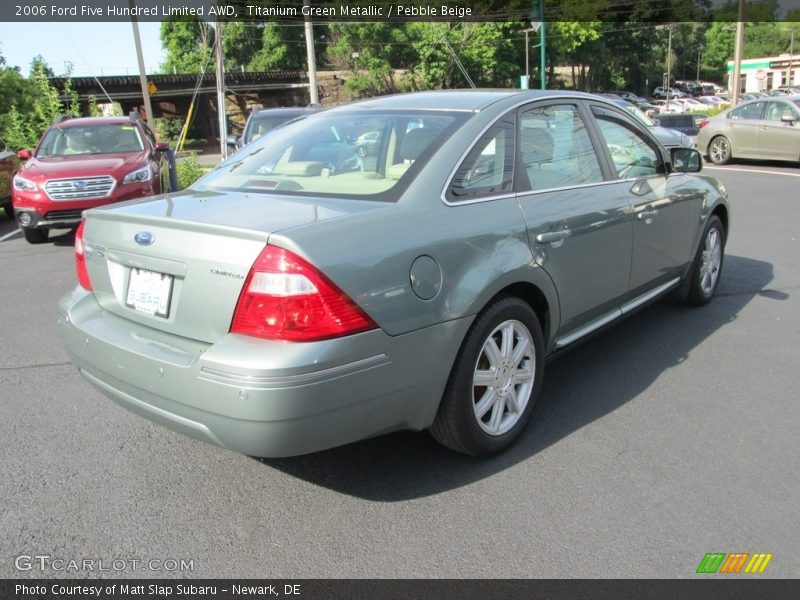 Titanium Green Metallic / Pebble Beige 2006 Ford Five Hundred Limited AWD