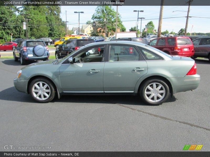 Titanium Green Metallic / Pebble Beige 2006 Ford Five Hundred Limited AWD