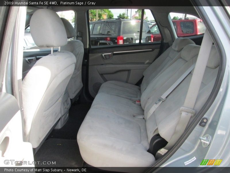 Platinum Sage / Gray 2009 Hyundai Santa Fe SE 4WD