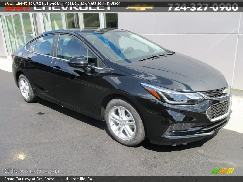 Mosaic Black Metallic / Jet Black 2016 Chevrolet Cruze LT Sedan