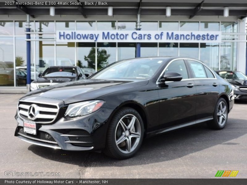 Black / Black 2017 Mercedes-Benz E 300 4Matic Sedan