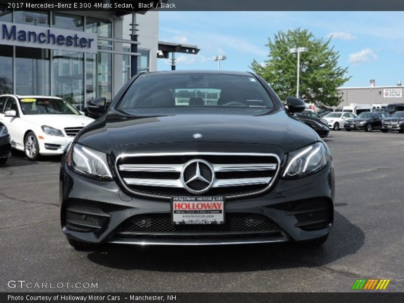 Black / Black 2017 Mercedes-Benz E 300 4Matic Sedan