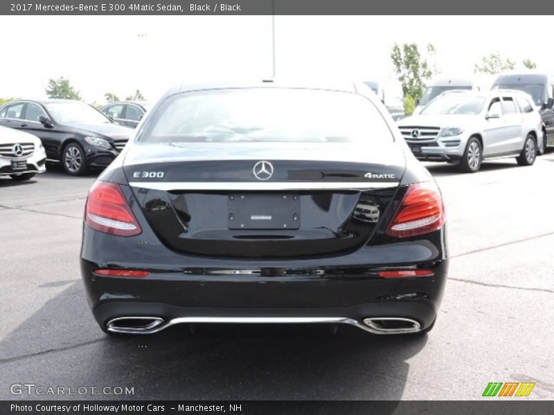 Black / Black 2017 Mercedes-Benz E 300 4Matic Sedan