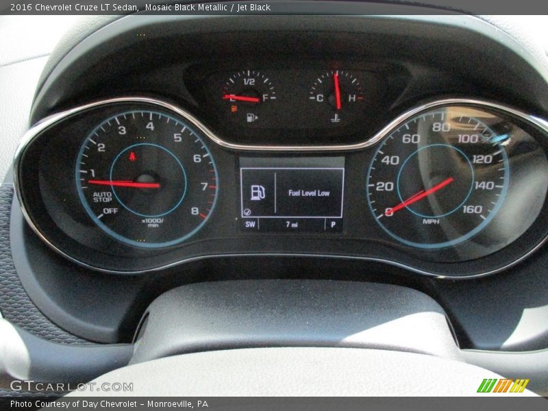 Mosaic Black Metallic / Jet Black 2016 Chevrolet Cruze LT Sedan