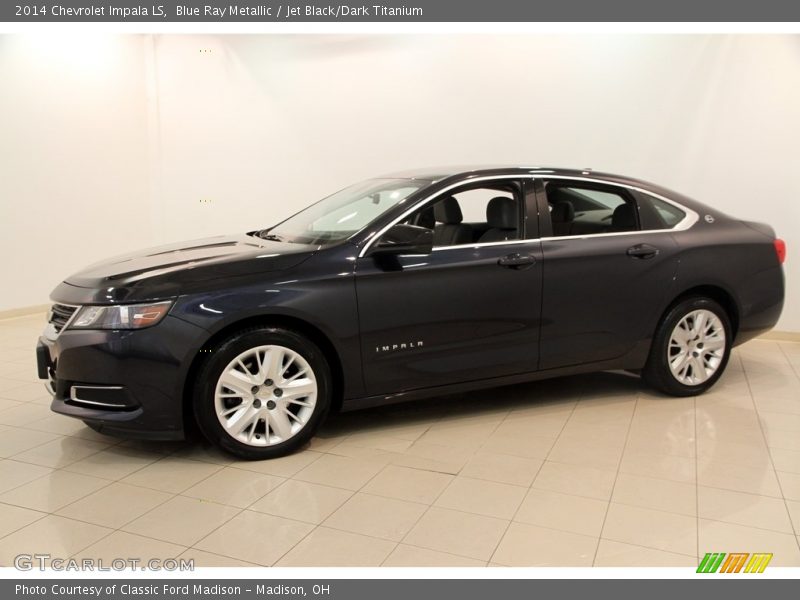 Blue Ray Metallic / Jet Black/Dark Titanium 2014 Chevrolet Impala LS
