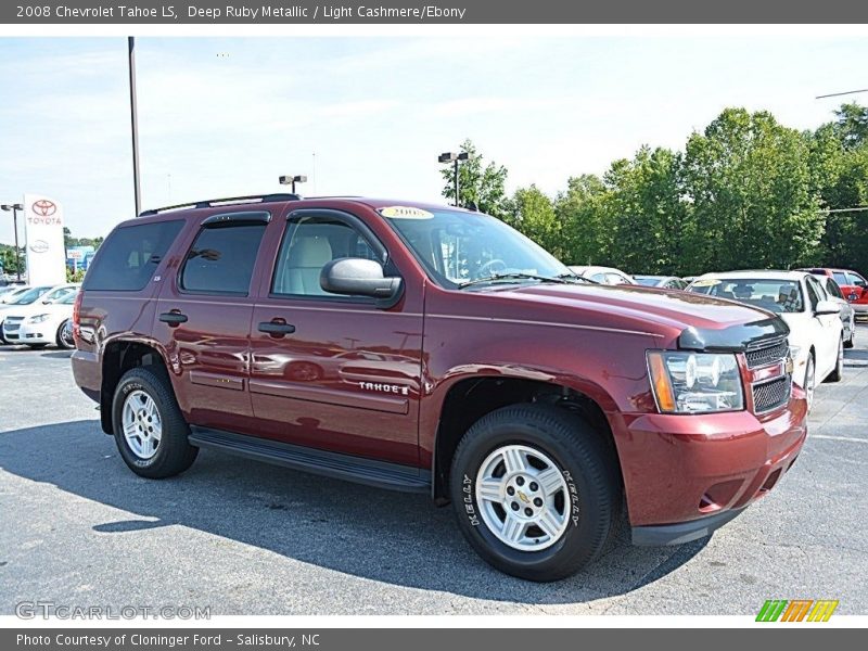 Deep Ruby Metallic / Light Cashmere/Ebony 2008 Chevrolet Tahoe LS