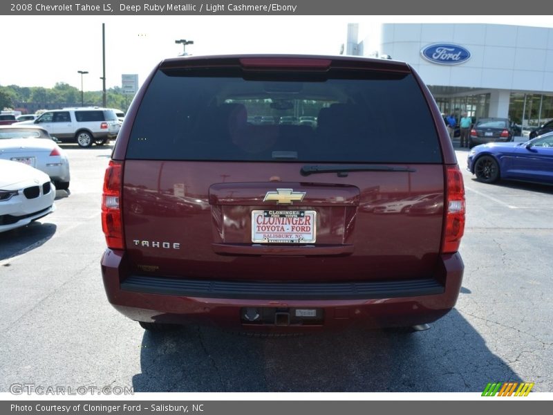 Deep Ruby Metallic / Light Cashmere/Ebony 2008 Chevrolet Tahoe LS