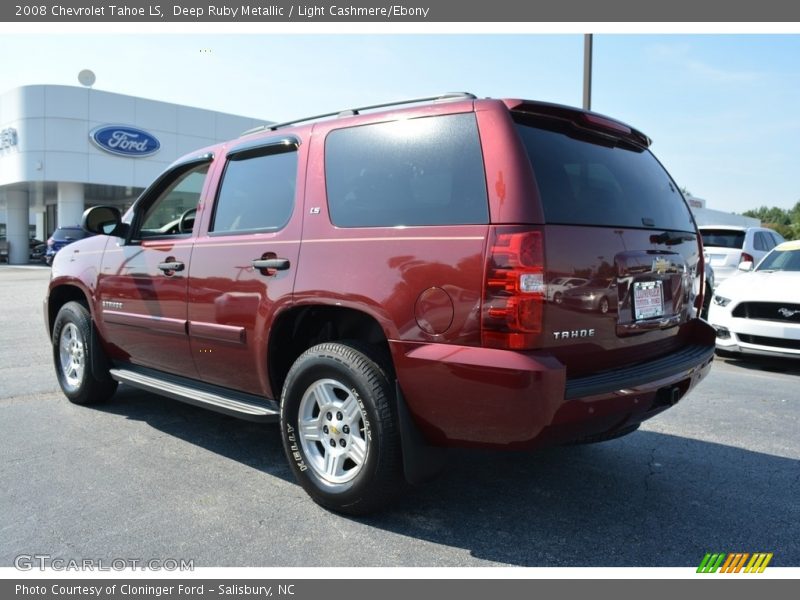 Deep Ruby Metallic / Light Cashmere/Ebony 2008 Chevrolet Tahoe LS