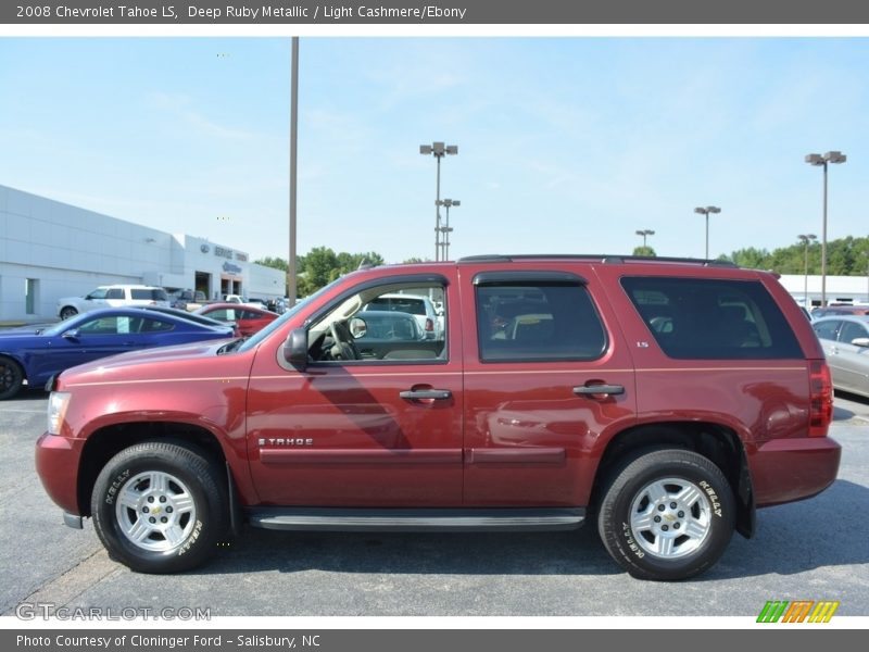 Deep Ruby Metallic / Light Cashmere/Ebony 2008 Chevrolet Tahoe LS