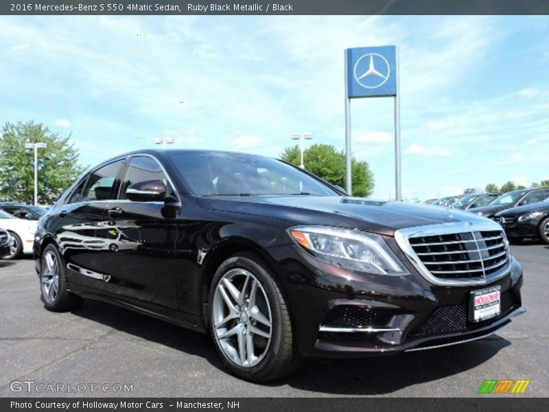 Ruby Black Metallic / Black 2016 Mercedes-Benz S 550 4Matic Sedan