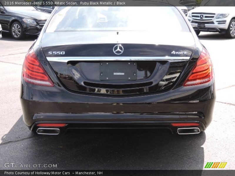 Ruby Black Metallic / Black 2016 Mercedes-Benz S 550 4Matic Sedan
