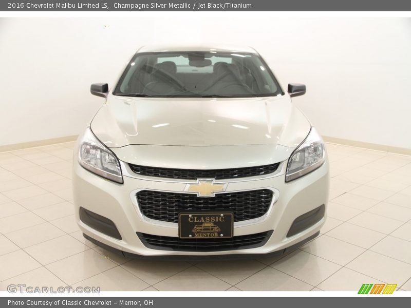 Champagne Silver Metallic / Jet Black/Titanium 2016 Chevrolet Malibu Limited LS