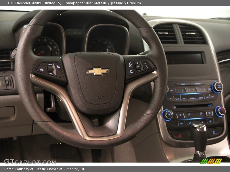Champagne Silver Metallic / Jet Black/Titanium 2016 Chevrolet Malibu Limited LS