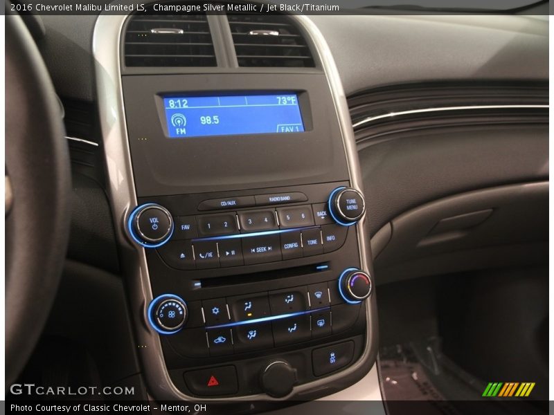 Champagne Silver Metallic / Jet Black/Titanium 2016 Chevrolet Malibu Limited LS