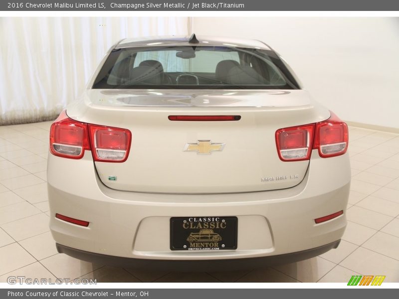 Champagne Silver Metallic / Jet Black/Titanium 2016 Chevrolet Malibu Limited LS