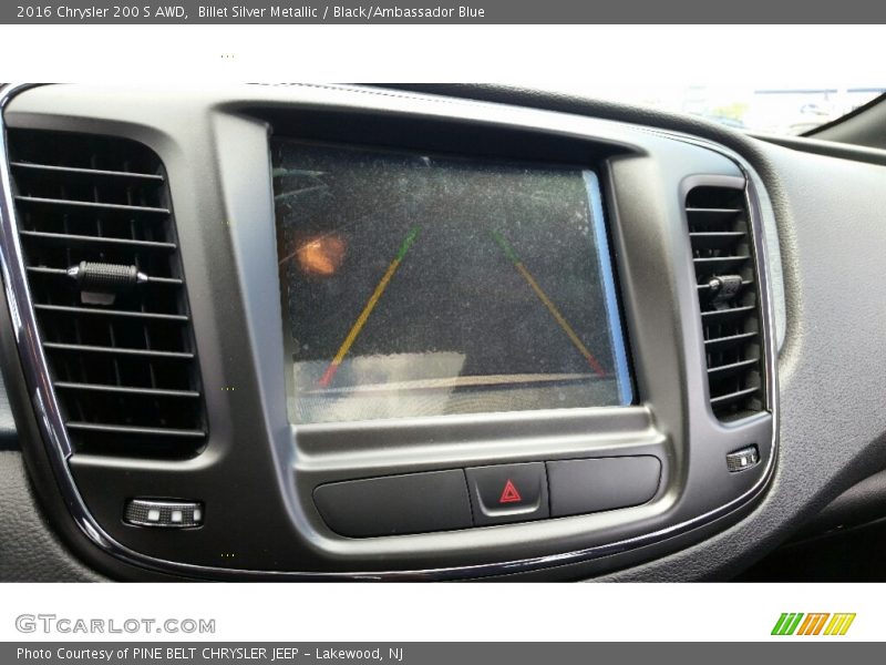 Billet Silver Metallic / Black/Ambassador Blue 2016 Chrysler 200 S AWD