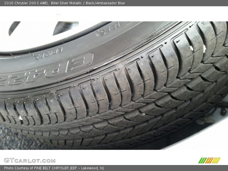 Billet Silver Metallic / Black/Ambassador Blue 2016 Chrysler 200 S AWD