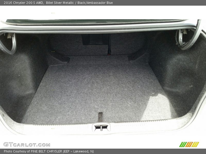 Billet Silver Metallic / Black/Ambassador Blue 2016 Chrysler 200 S AWD