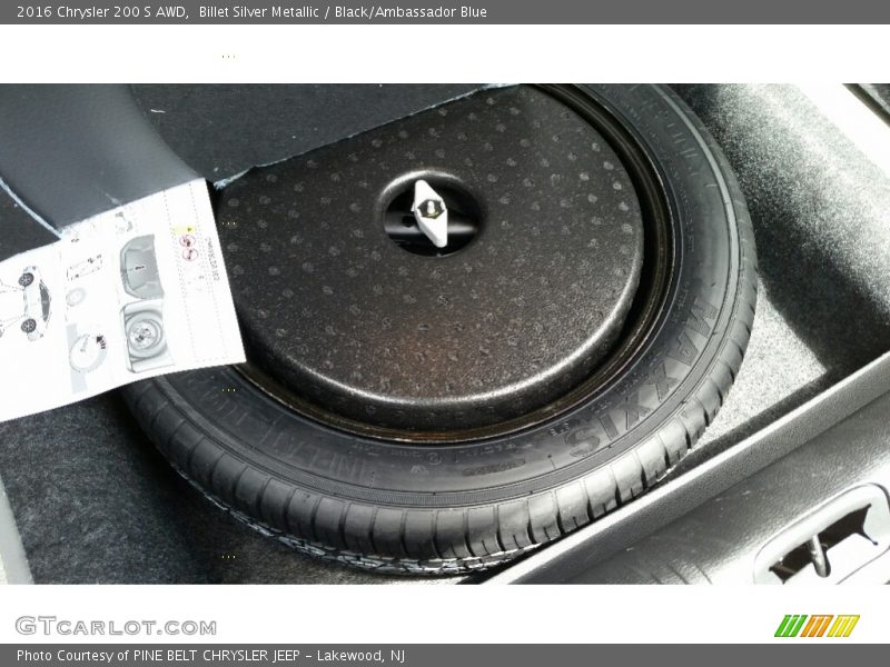 Billet Silver Metallic / Black/Ambassador Blue 2016 Chrysler 200 S AWD