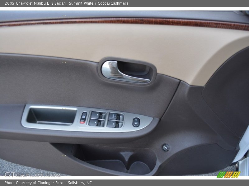 Summit White / Cocoa/Cashmere 2009 Chevrolet Malibu LTZ Sedan