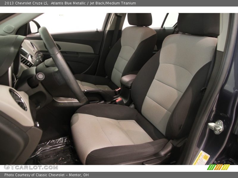 Atlantis Blue Metallic / Jet Black/Medium Titanium 2013 Chevrolet Cruze LS