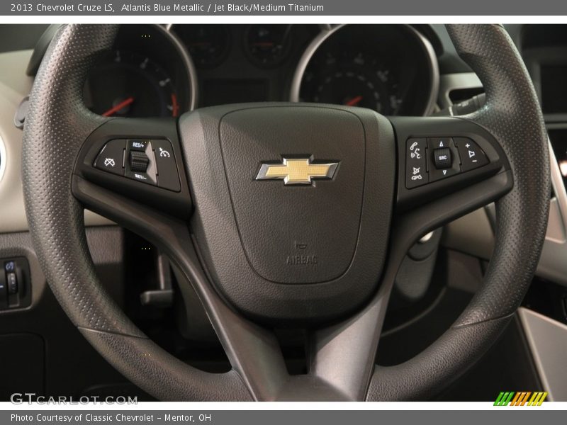 Atlantis Blue Metallic / Jet Black/Medium Titanium 2013 Chevrolet Cruze LS