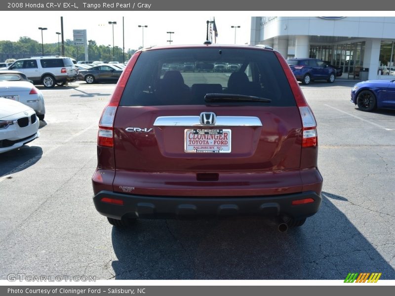 Tango Red Pearl / Gray 2008 Honda CR-V EX-L