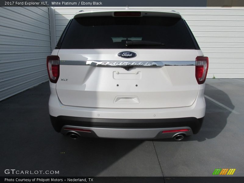White Platinum / Ebony Black 2017 Ford Explorer XLT