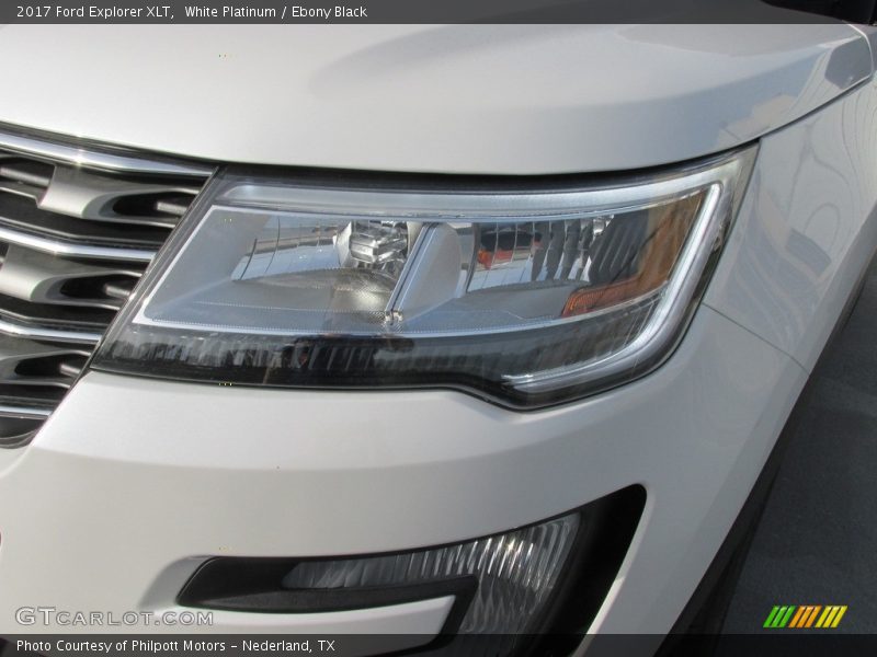 White Platinum / Ebony Black 2017 Ford Explorer XLT