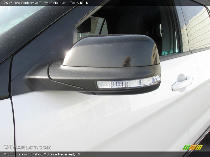 White Platinum / Ebony Black 2017 Ford Explorer XLT