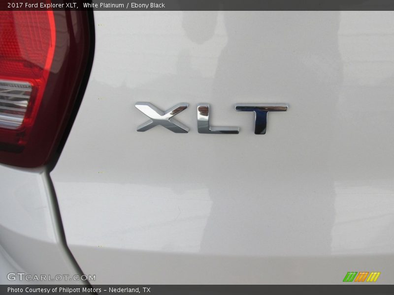 White Platinum / Ebony Black 2017 Ford Explorer XLT