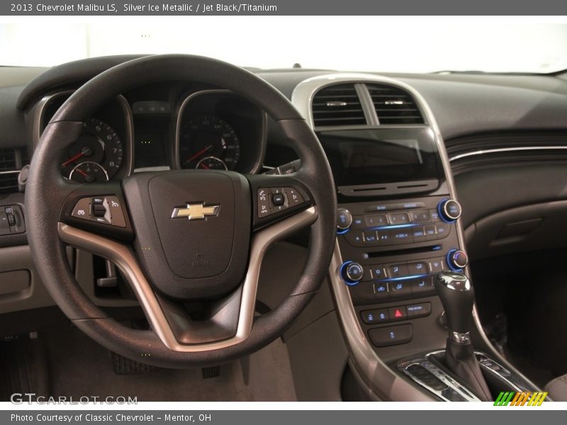 Silver Ice Metallic / Jet Black/Titanium 2013 Chevrolet Malibu LS