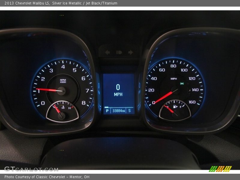 Silver Ice Metallic / Jet Black/Titanium 2013 Chevrolet Malibu LS