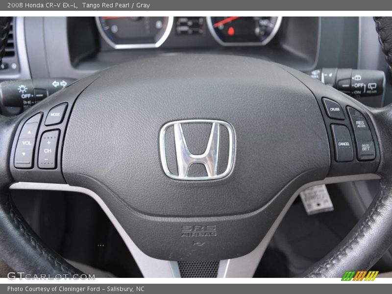 Tango Red Pearl / Gray 2008 Honda CR-V EX-L