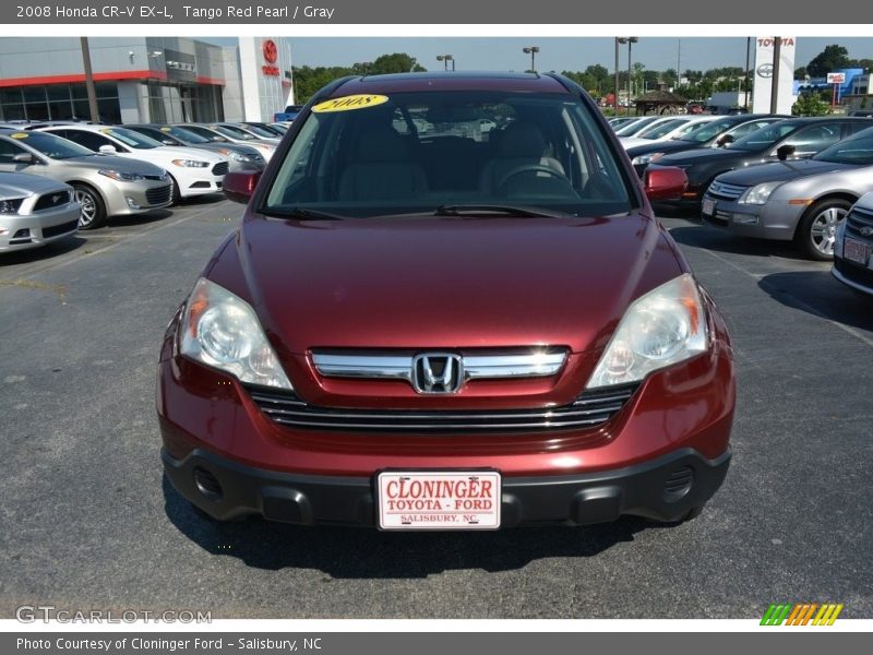 Tango Red Pearl / Gray 2008 Honda CR-V EX-L