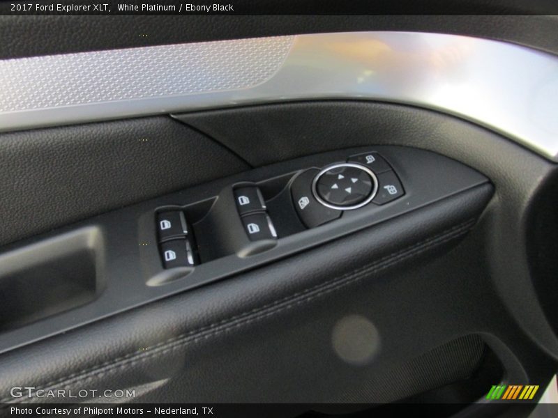 White Platinum / Ebony Black 2017 Ford Explorer XLT