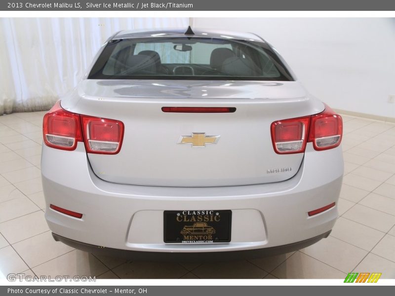 Silver Ice Metallic / Jet Black/Titanium 2013 Chevrolet Malibu LS