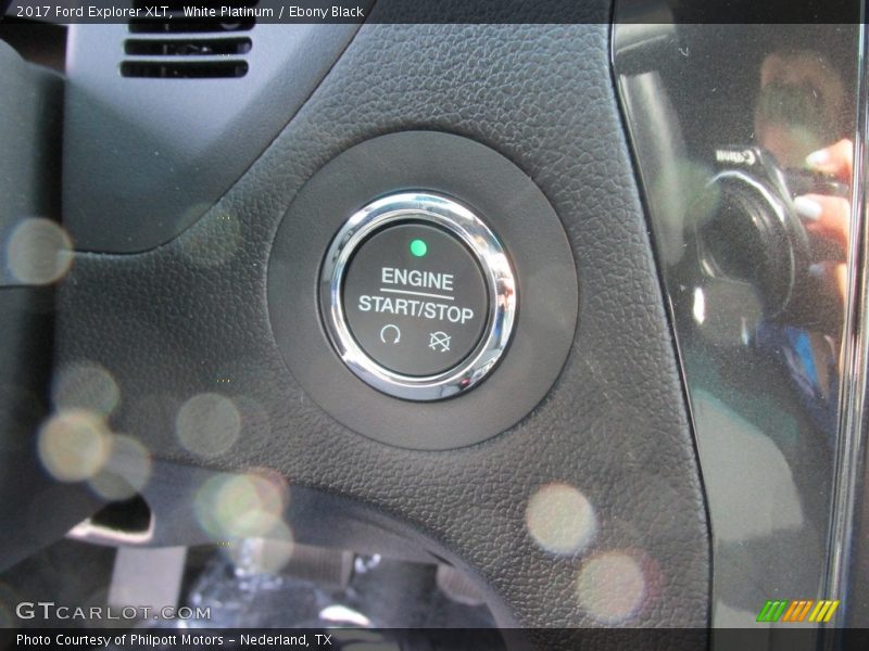 White Platinum / Ebony Black 2017 Ford Explorer XLT