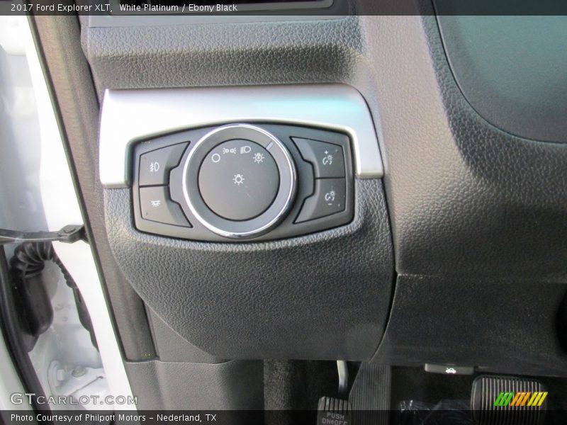 White Platinum / Ebony Black 2017 Ford Explorer XLT