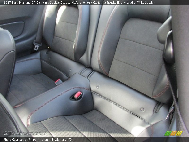 Rear Seat of 2017 Mustang GT California Speical Coupe