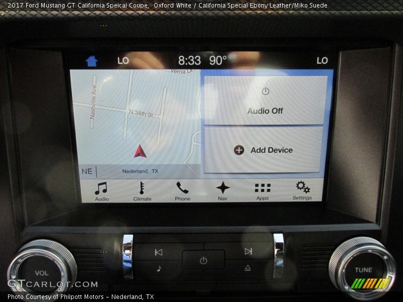 Navigation of 2017 Mustang GT California Speical Coupe