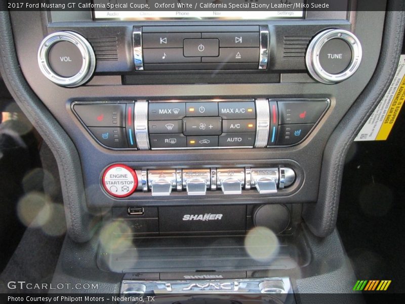 Controls of 2017 Mustang GT California Speical Coupe