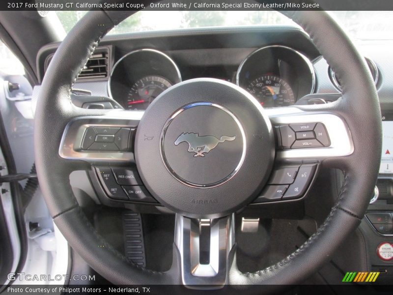 Oxford White / California Special Ebony Leather/Miko Suede 2017 Ford Mustang GT California Speical Coupe