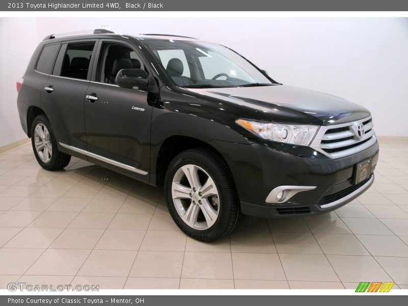 Black / Black 2013 Toyota Highlander Limited 4WD